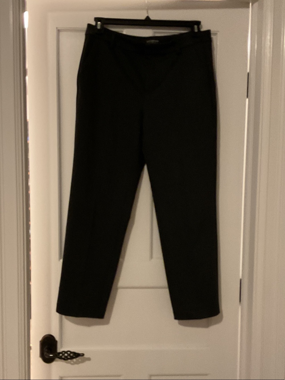 Liverpool Black Straight-Leg Pants